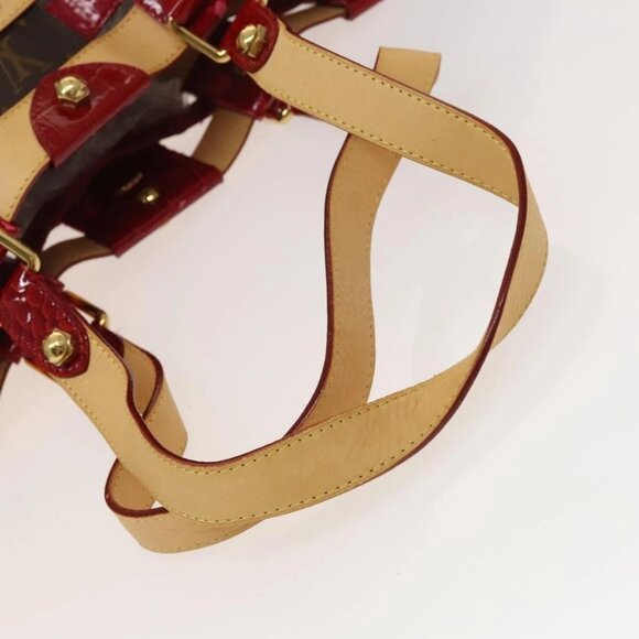 LOUIS VUITTON Monogram Ruby Sarina MM Tote Bag Red M95611 LV Auth 134713 - Picture 8 of 16